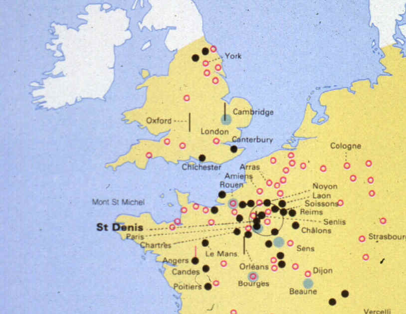 Map Of Gothic Architecture